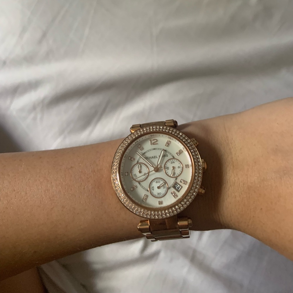 Parker Rose gold-tone Michael Kors watch